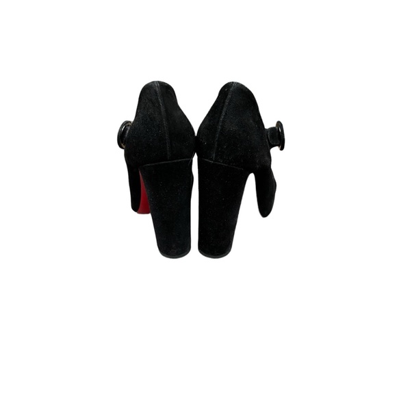 CHRISTIAN LOUBOUTIN SUEDE 100 MISS ELLEN CRISSCROSS PUMPS 40.5 - Picture 13 of 14